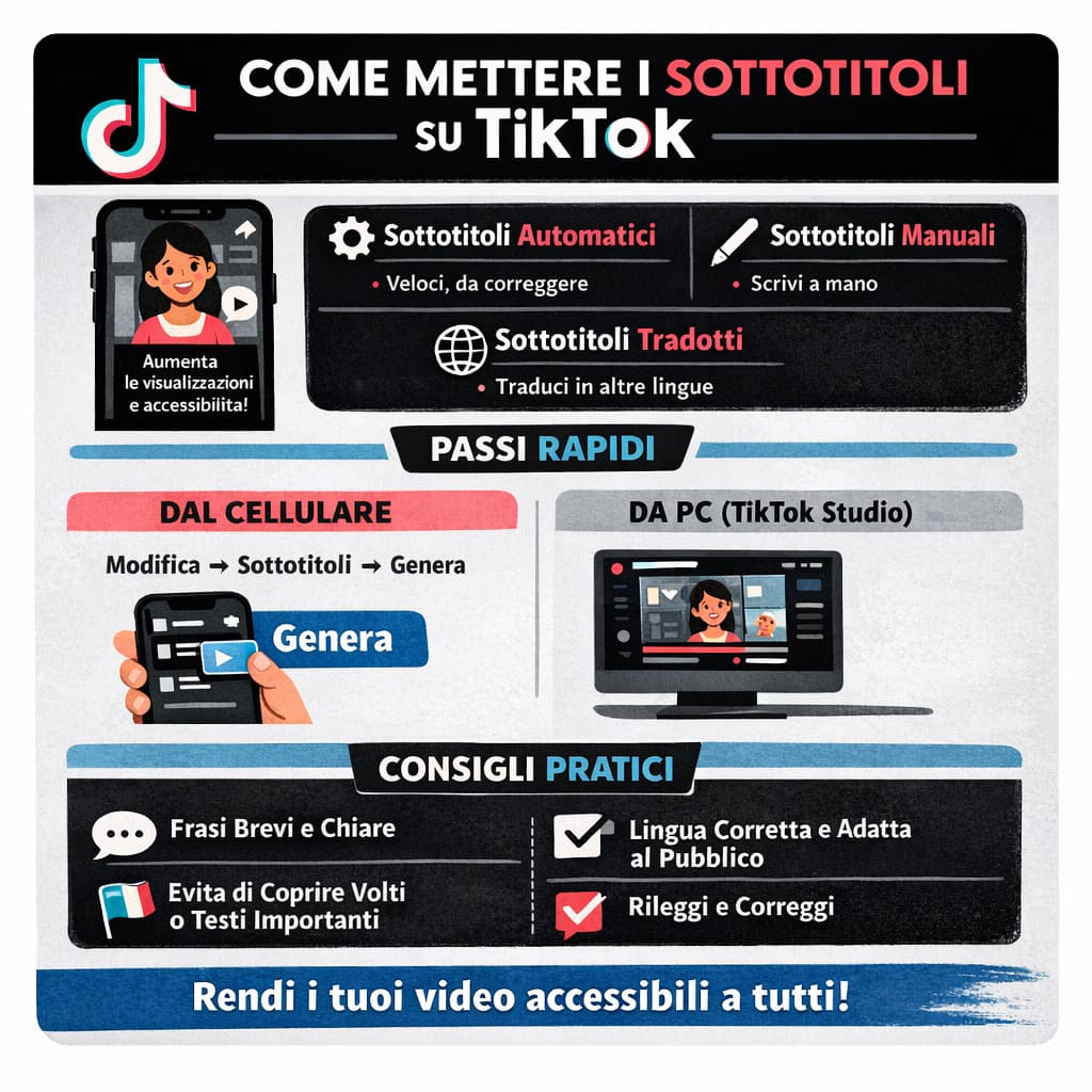 Come mettere i sottotitoli su TikTok - Info