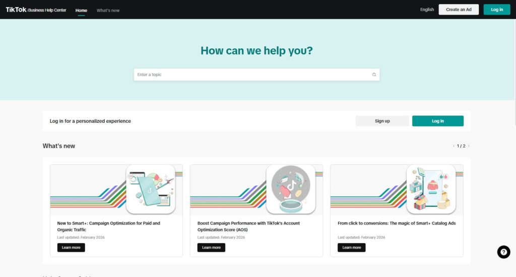 Tiktok Ads Help Center